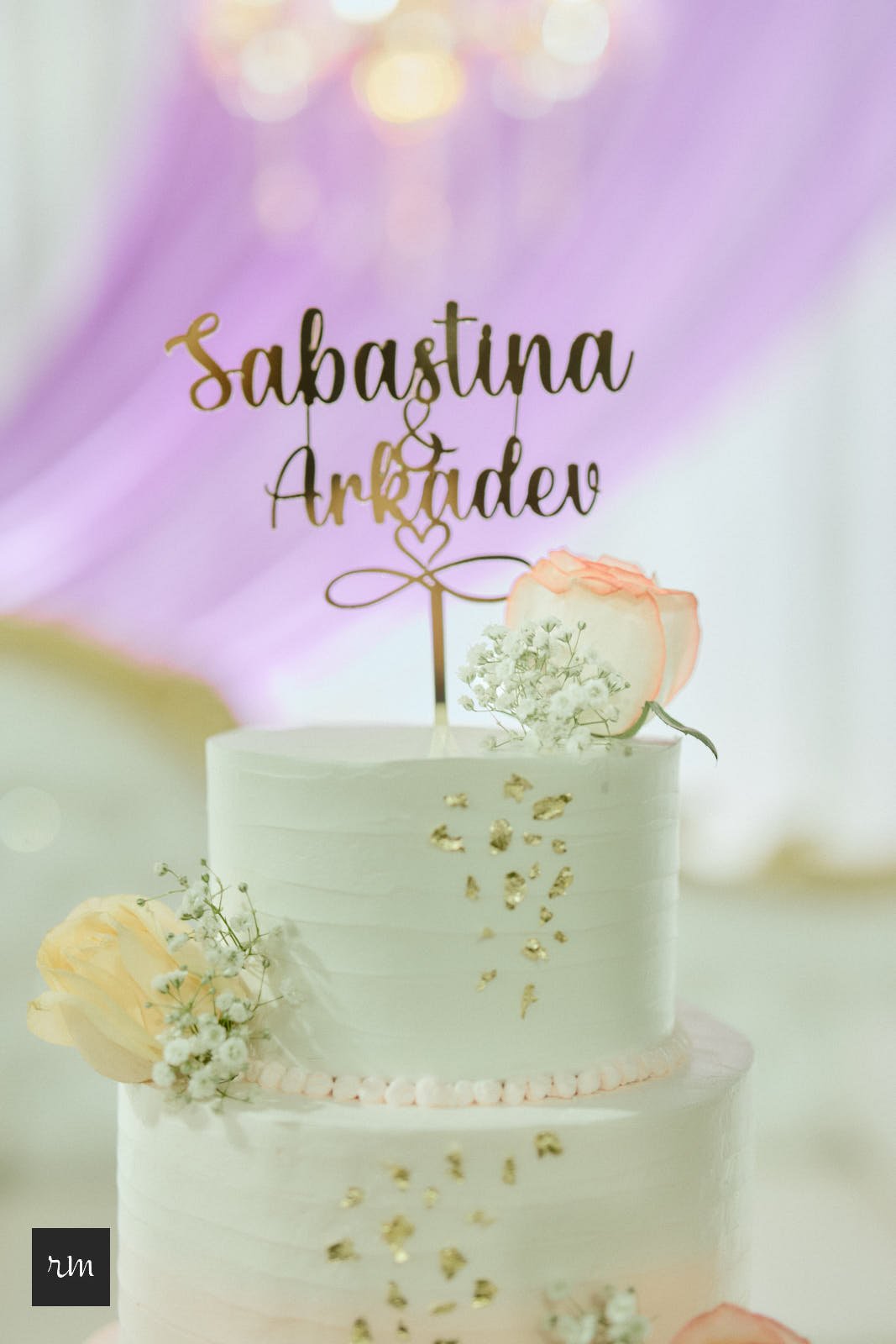 Pastel Shade Wedding Cake